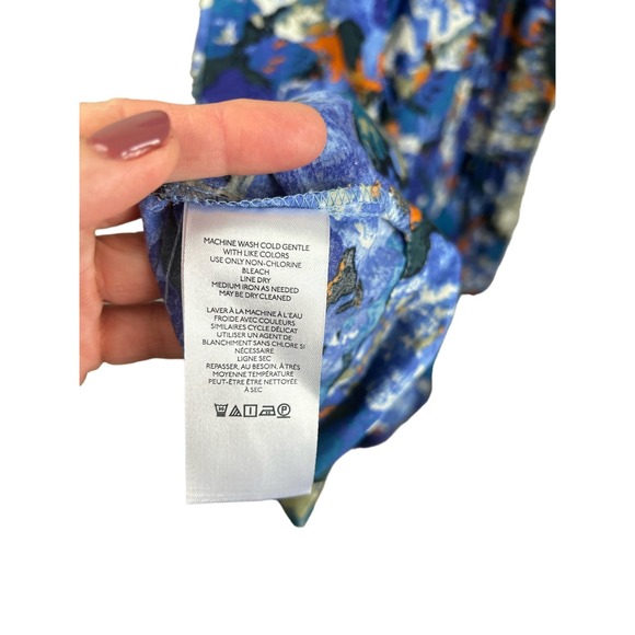 Anthropologie Blue Floral Maxi Dress - Picture 9 of 9